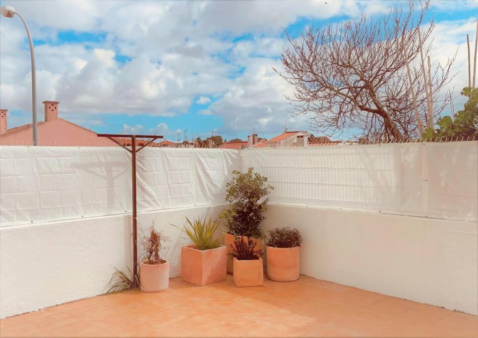 Cozy Apartment With Private Courtyard Barcarena Luaran gambar